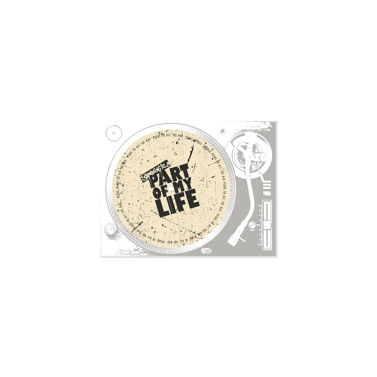 Arjuna Slipmats Scratching is a part of my life Arjuna