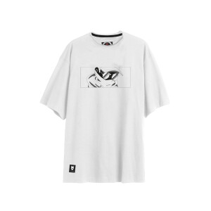Raportagen Loose Fit T-Shirt - Anime white XXL