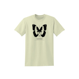 Cr7z T-Shirt - Schmetterling creme white L