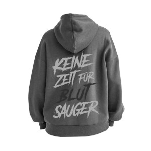 Raportagen Relaxed Fit Hoodie - Blutsauger grey