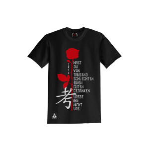 Cr7z T-Shirt - Rote Rose schwarz