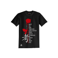 Cr7z T-Shirt - Rote Rose schwarz M