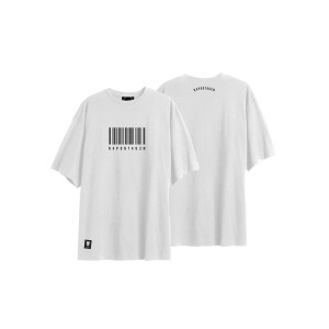 Raportagen T-Shirt - Barcode white