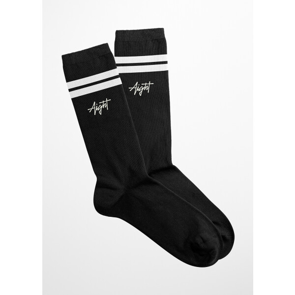 Aight* Socken "Tag" black white