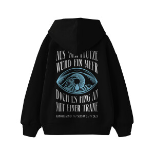 Raportagen Relaxed Fit Hoodie - "Träne" black