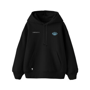 Raportagen Relaxed Fit Hoodie - "Träne" black
