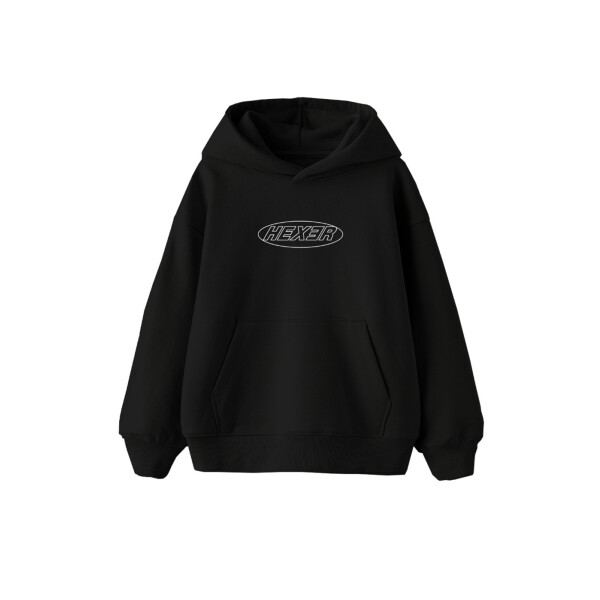 Hexer Relaxed Fit Hoodie - "OG Logo" black