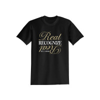 Cr7z T-Shirt - "Real Recognize Real" schwarz S