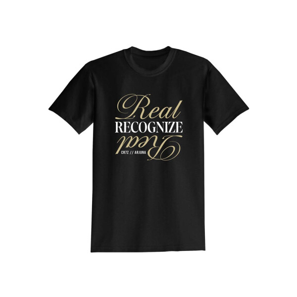 Cr7z T-Shirt - "Real Recognize Real" schwarz L