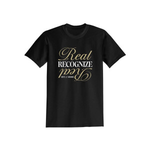 Cr7z T-Shirt - "Real Recognize Real" schwarz XL